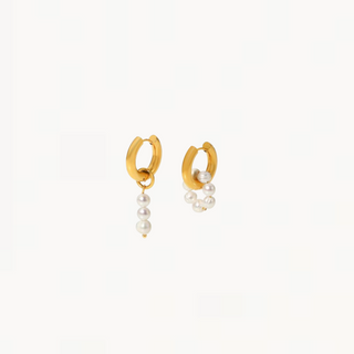 Asymmetrical Pearl Earring