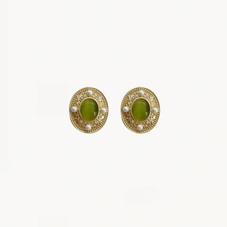 Cat Eye Opal Earring