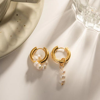 Asymmetrical Pearl Earring