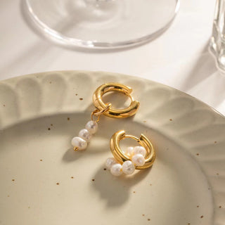 Asymmetrical Pearl Earring