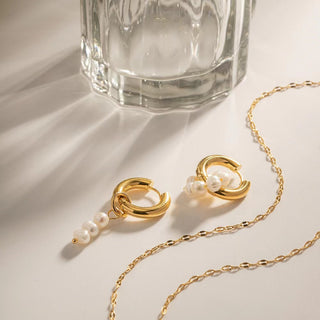 Asymmetrical Pearl Earring